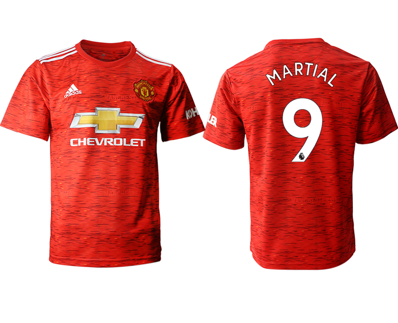 Men 2020-2021 club Manchester United home aaa version #9 red Soccer Jerseys->barcelona jersey->Soccer Club Jersey